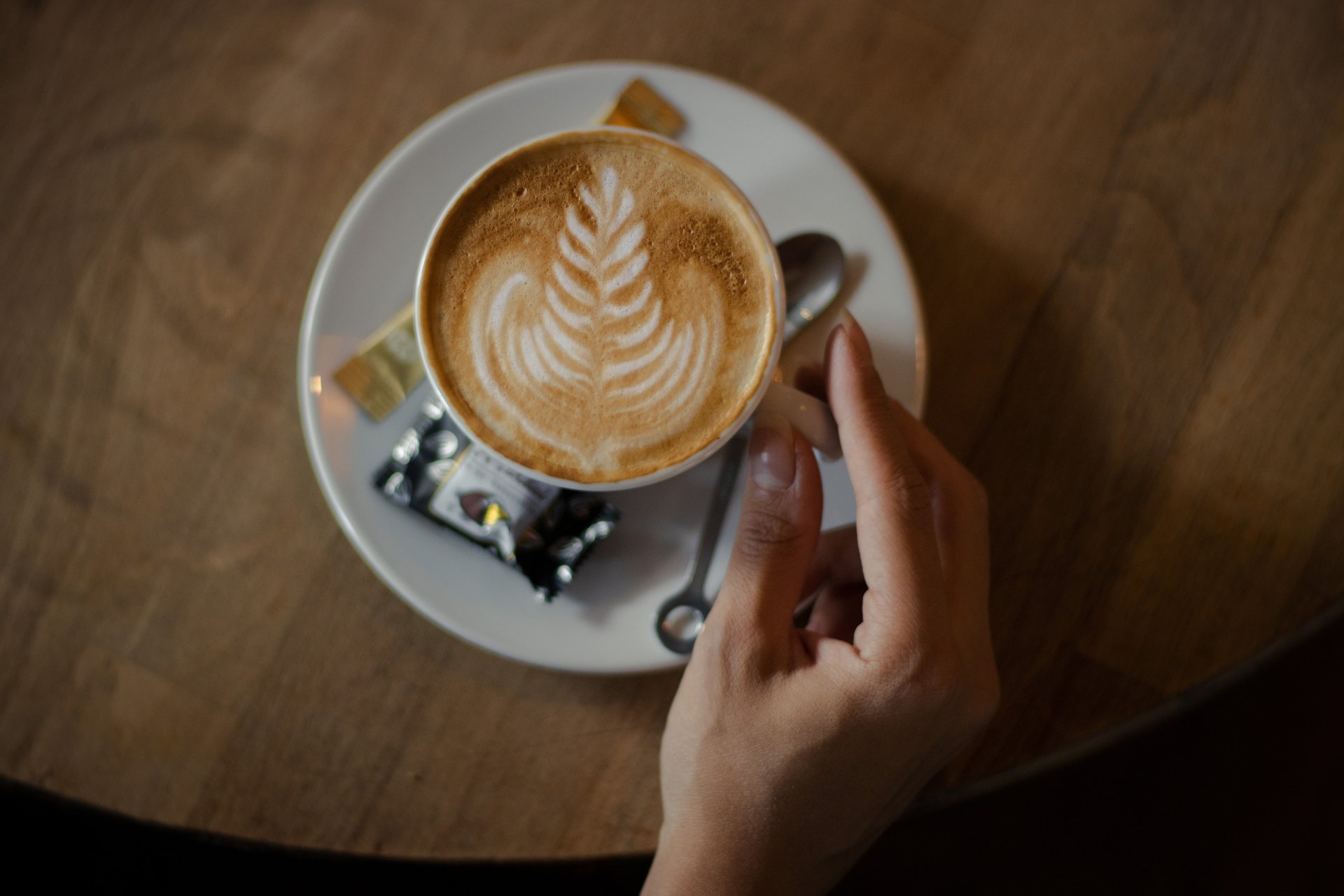 Cappuccino im Café Bernstein in Dortmund